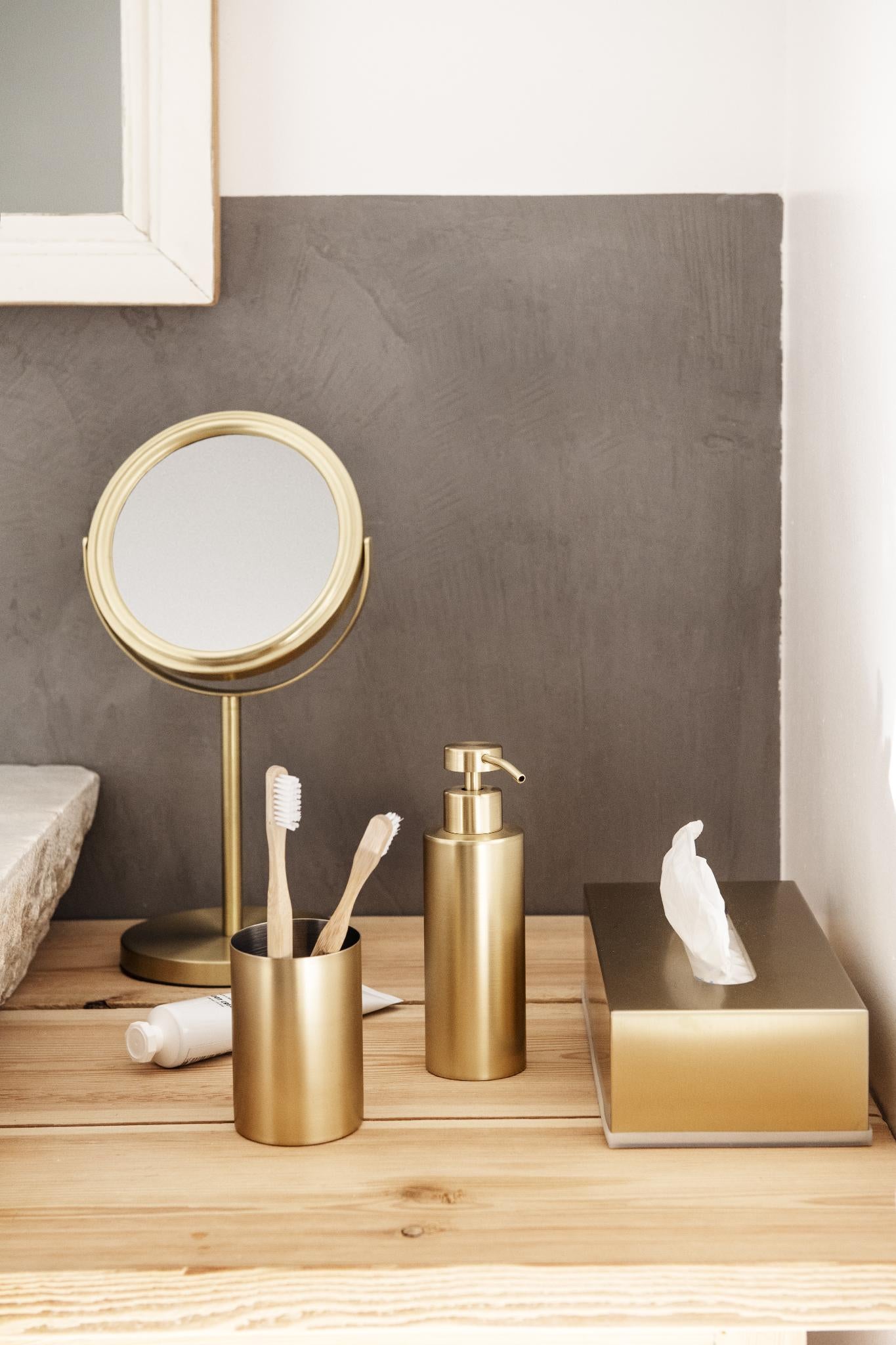 Gold Toothbrush Holder