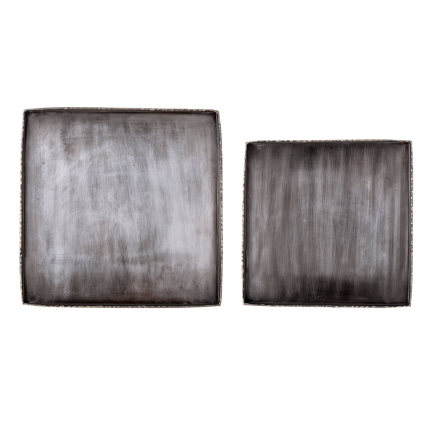 Metal Black Tray Set