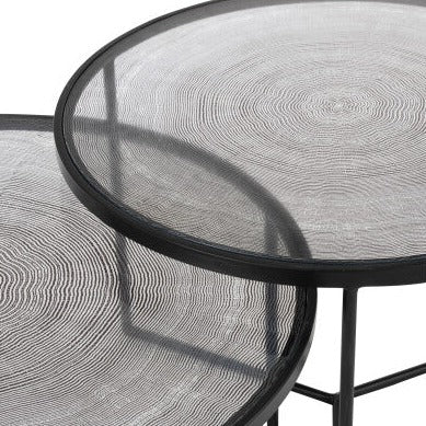 Metal Round Side Tables Set