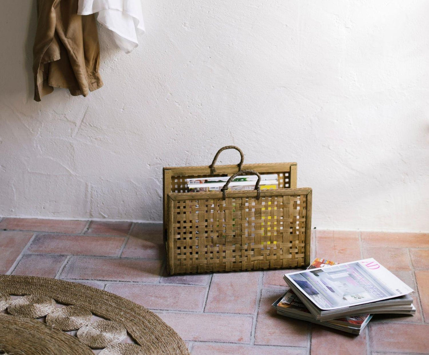 Bamboo Magazine Rack