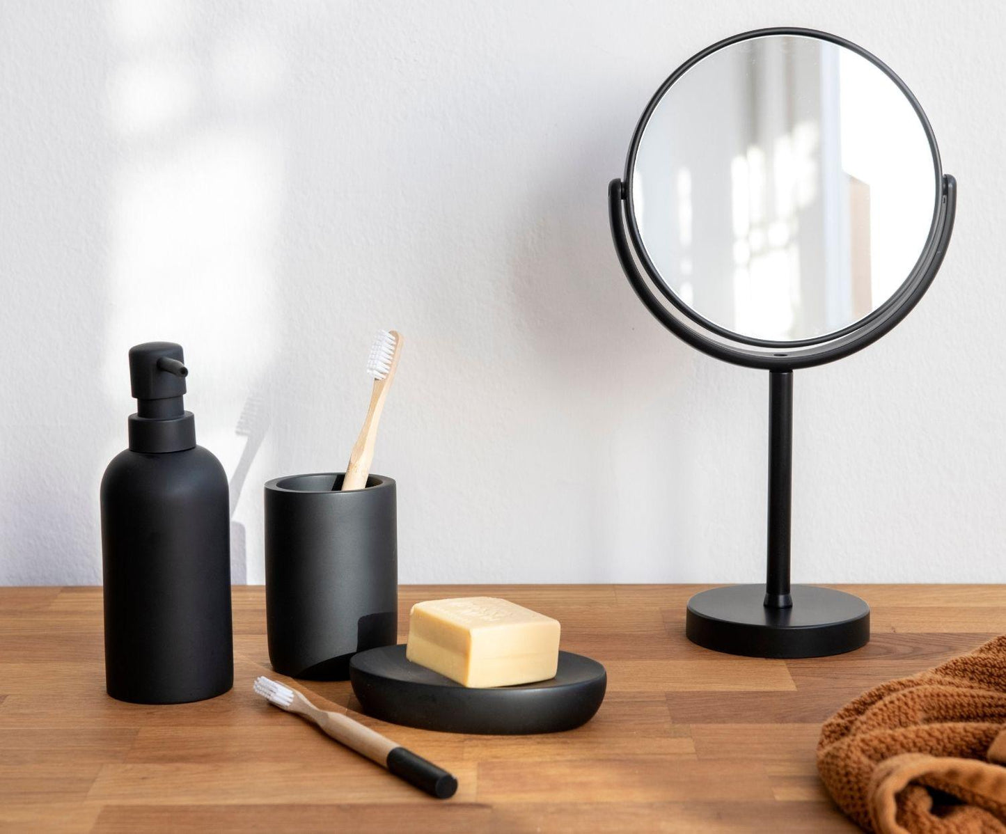 Black Matte Toothbrush Holder