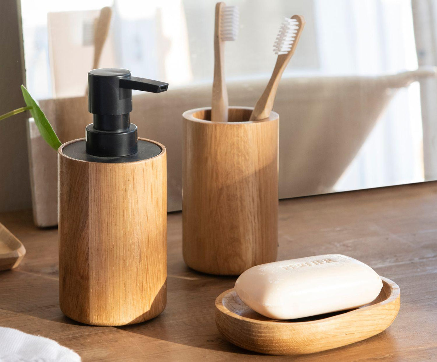 Bamboo Soap Dispenser