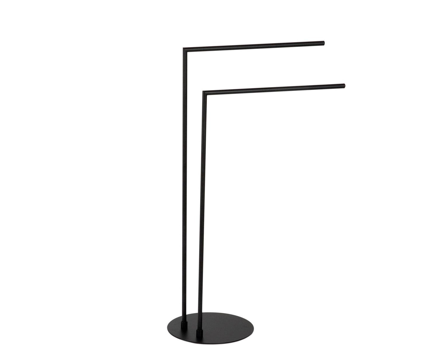 Black Metal Towel Rack