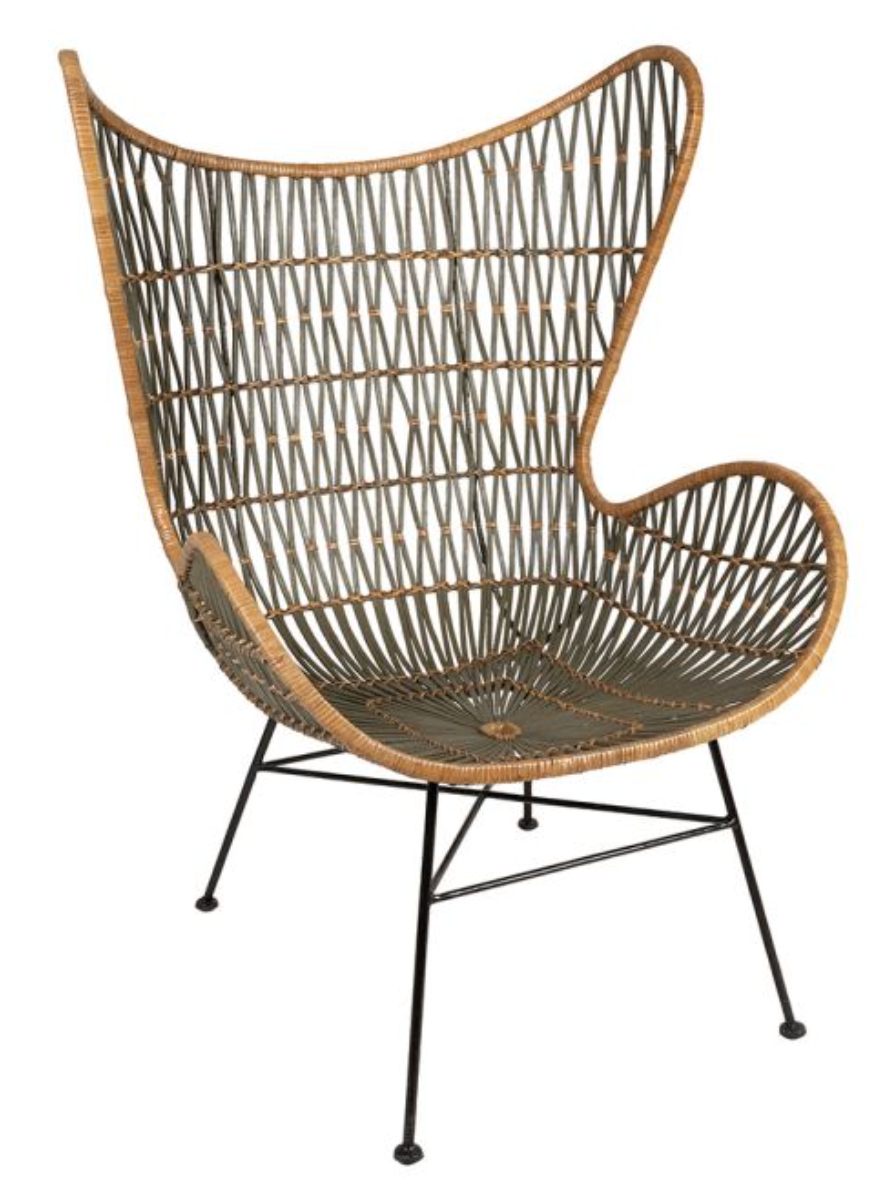 Nature + Kaki Rattan Armchair