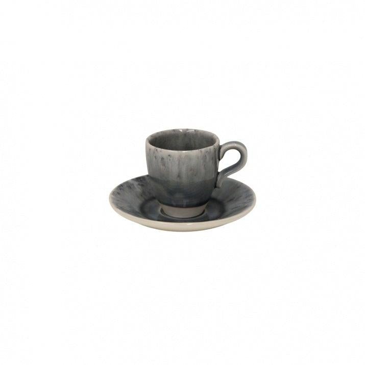 Ceramic Coffee Cup & Saucer Set (x6)