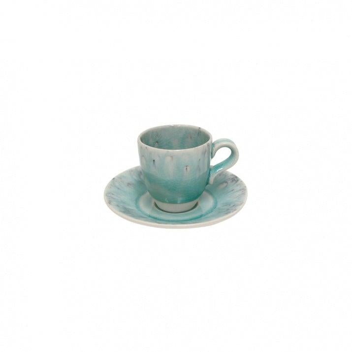 Ceramic Coffee Cup & Saucer Set (x6)