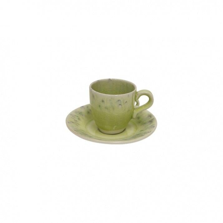Ceramic Coffee Cup & Saucer Set (x6)