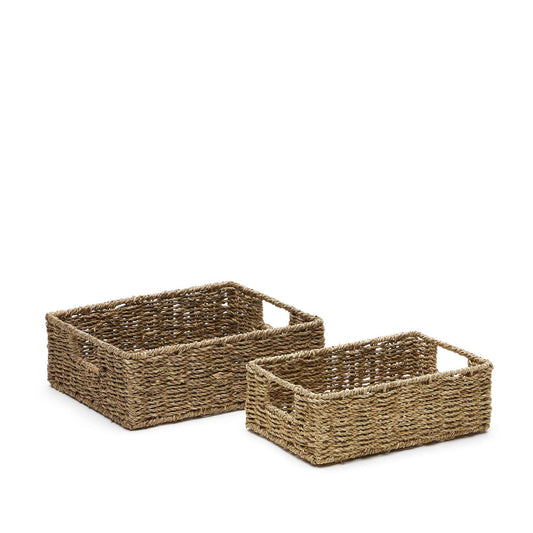 Nature Rafia Basket Set (x2)
