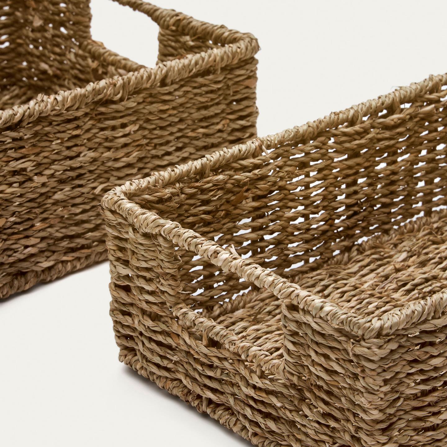 Nature Rafia Basket Set (x2)