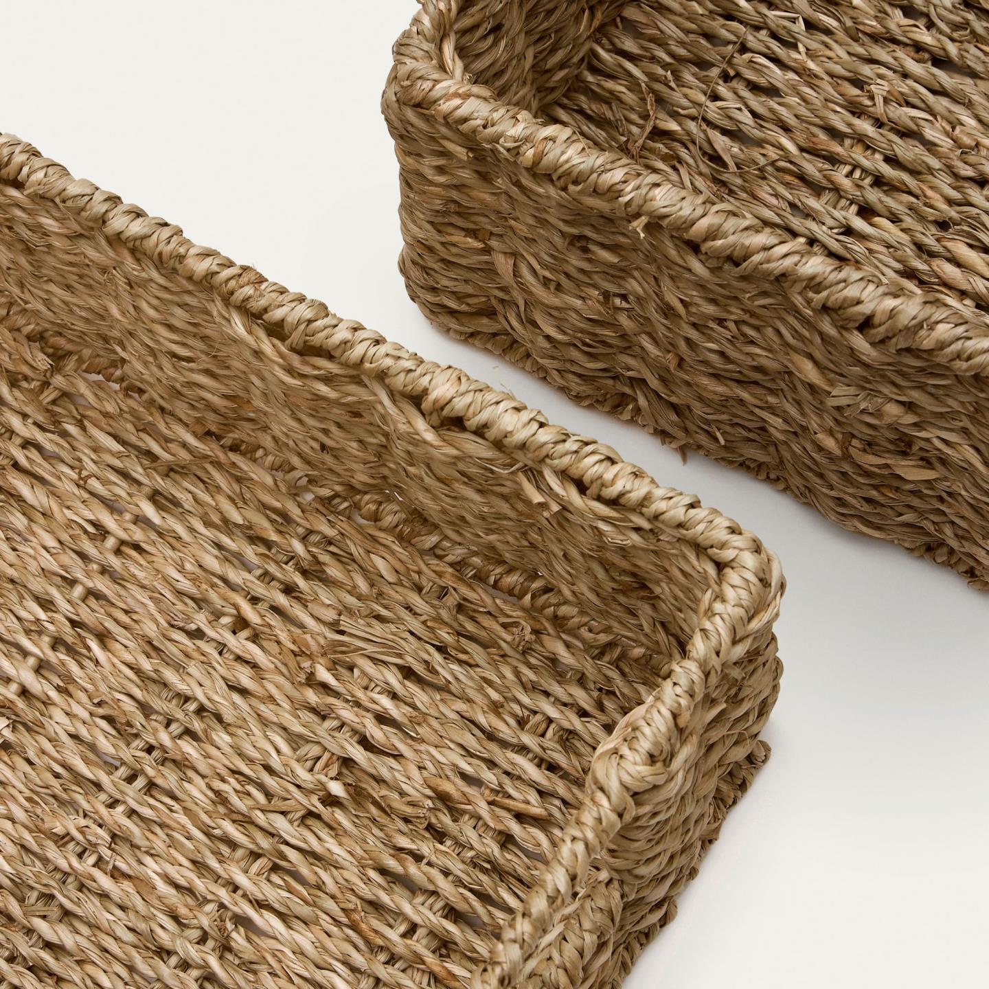 Nature Rafia Basket Set (x2)