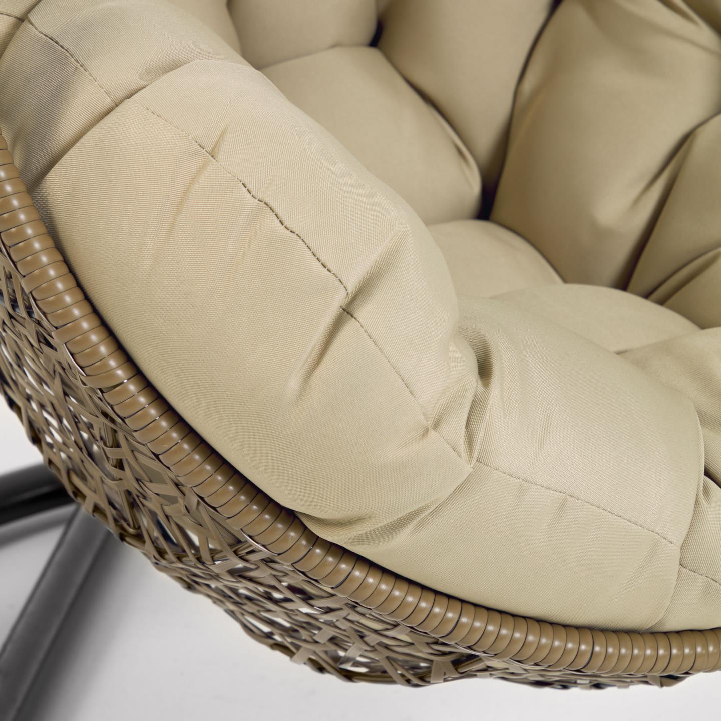 Hanging Rattan Armchair W/ Base