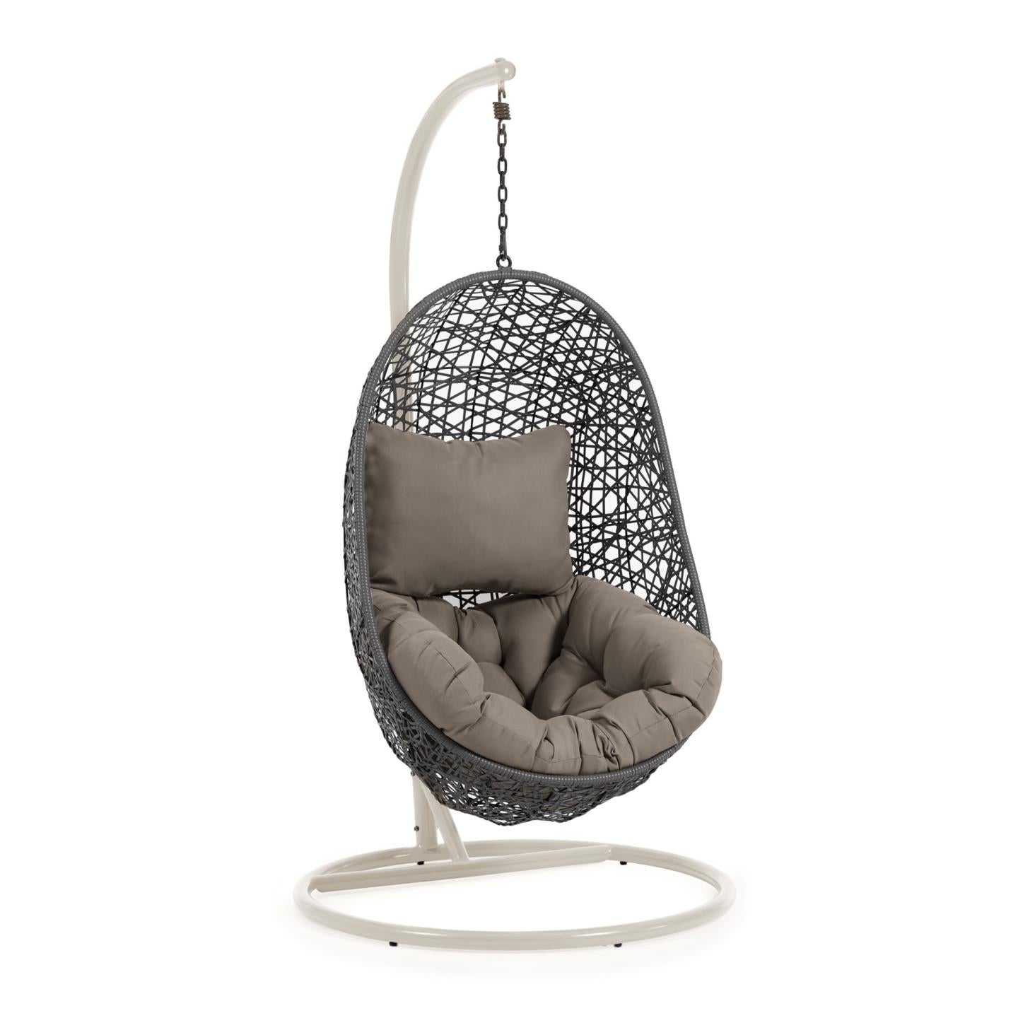 Hanging Rattan Armchair W/ Base