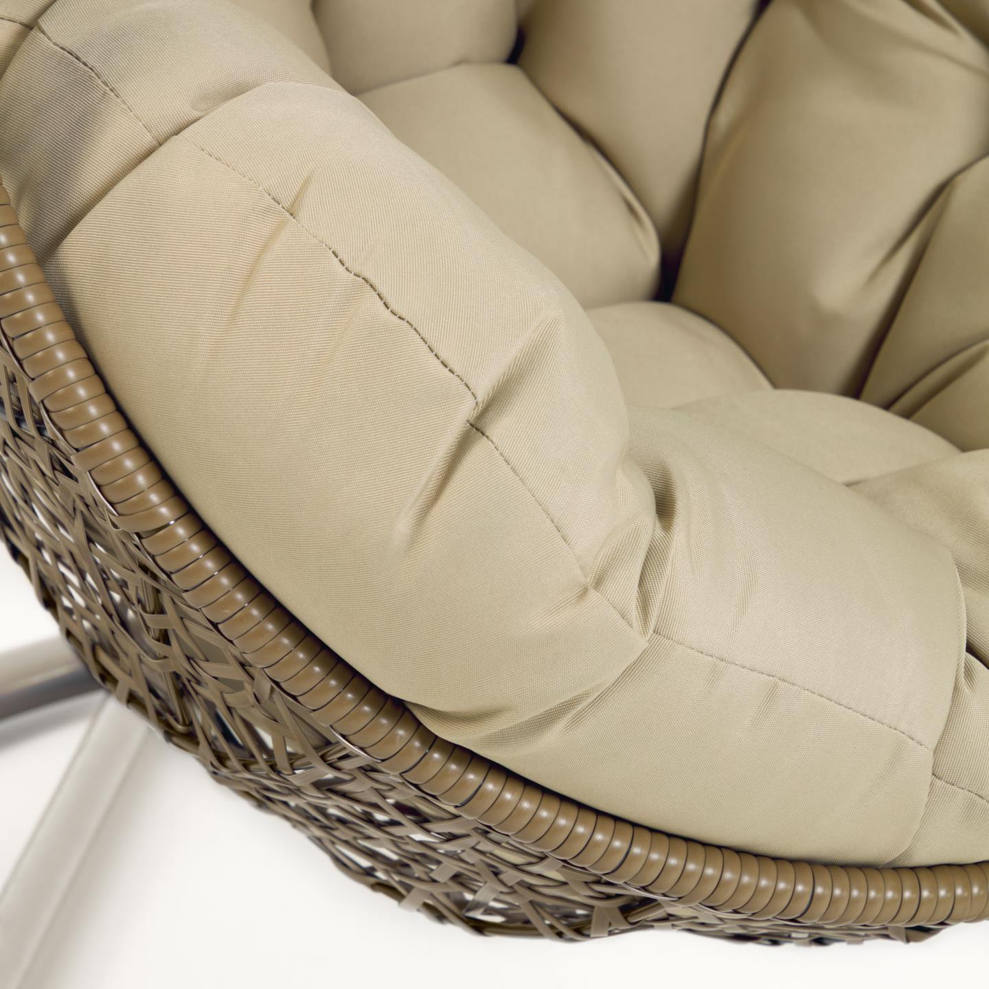 Hanging Rattan Armchair W/ Base