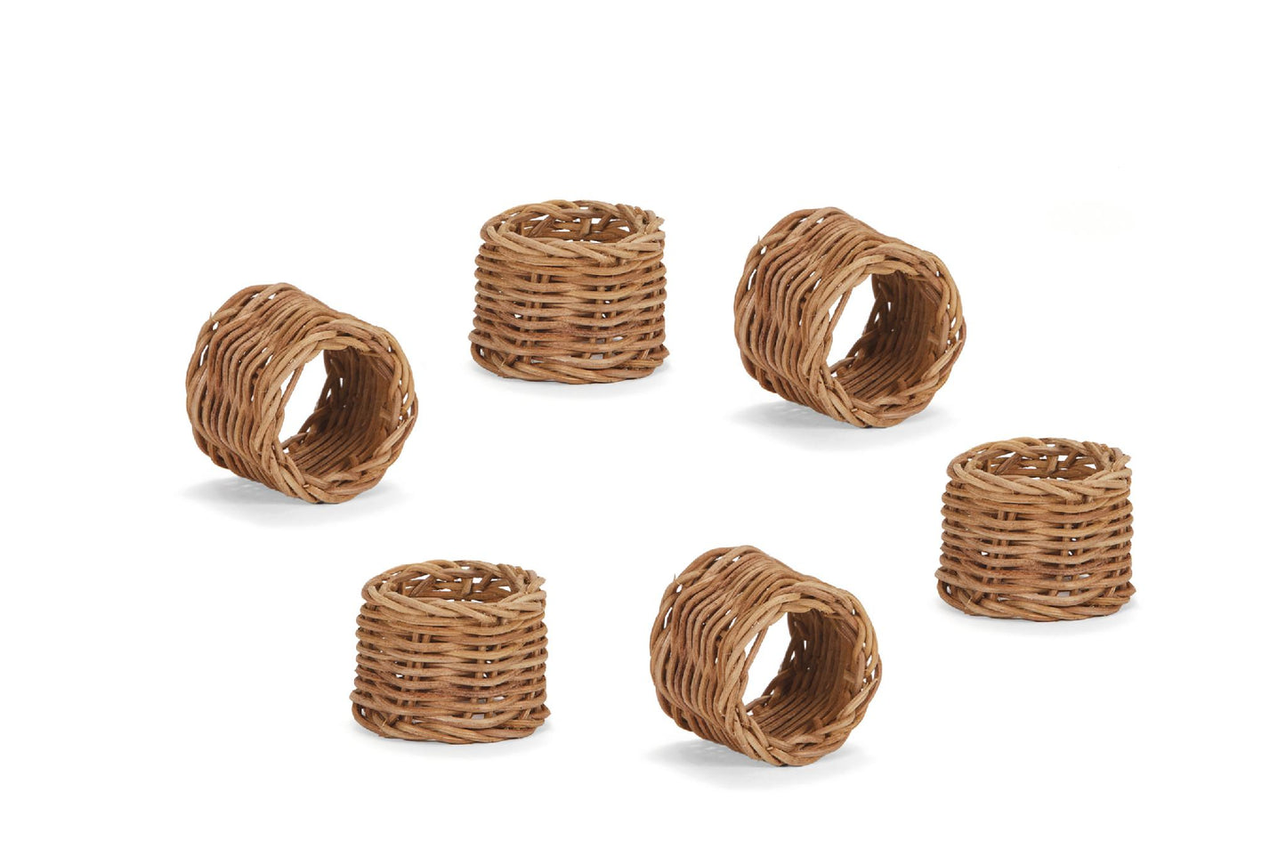 Rattan Napkin Ring Set