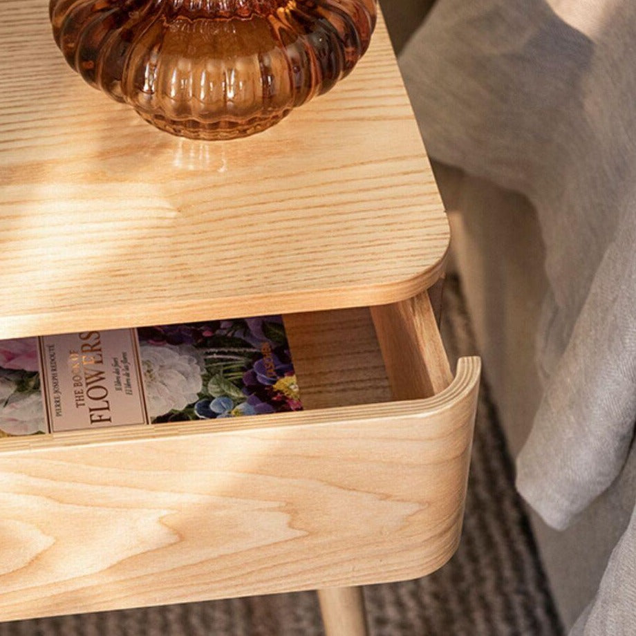 Pine Wood Nightstand