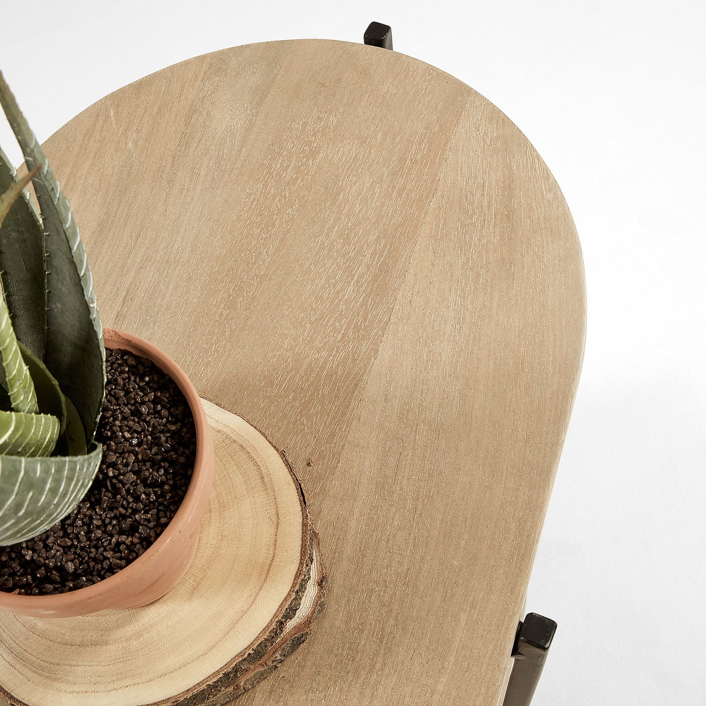 Wood and Metal Console