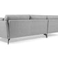 Grey Fabric Sofa W/ Chaise Longue