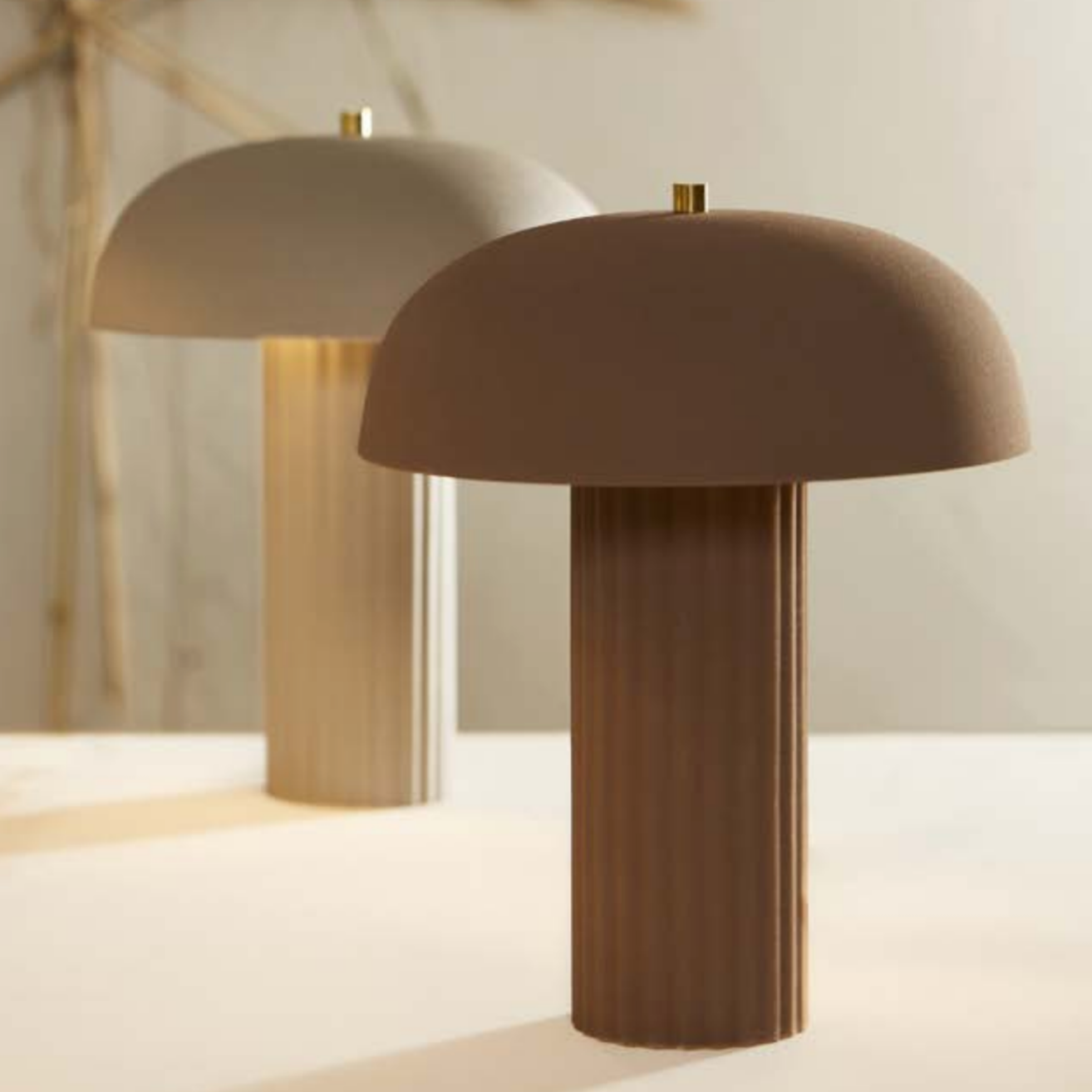 Grey Table Lamp