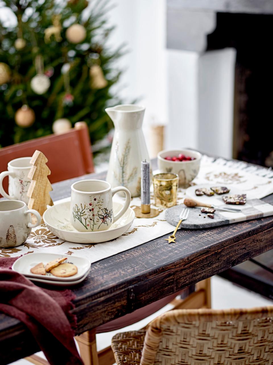 Floral Christmas Bowel