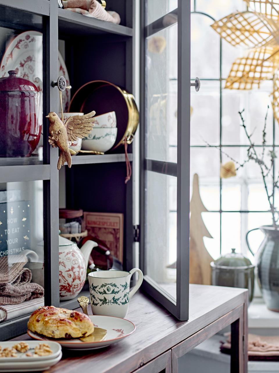 Floral Christmas Plate Set (x2)