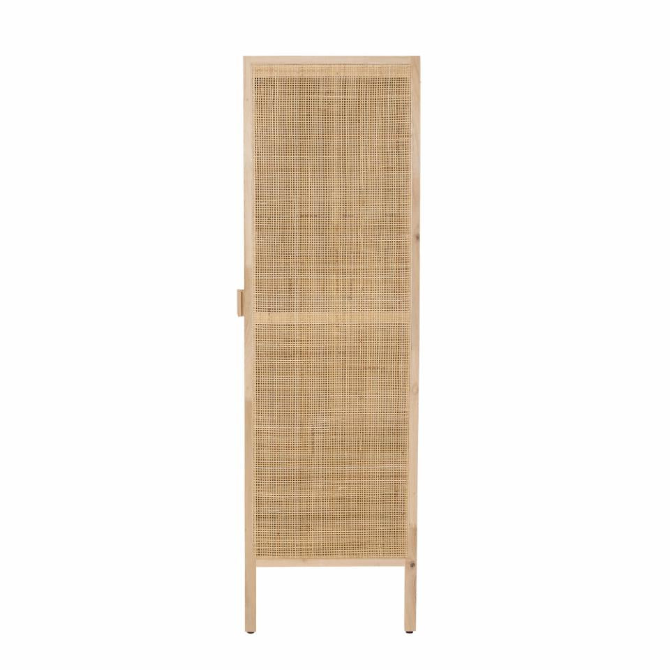 Wood Clothes Cabinet W / Jute Doors