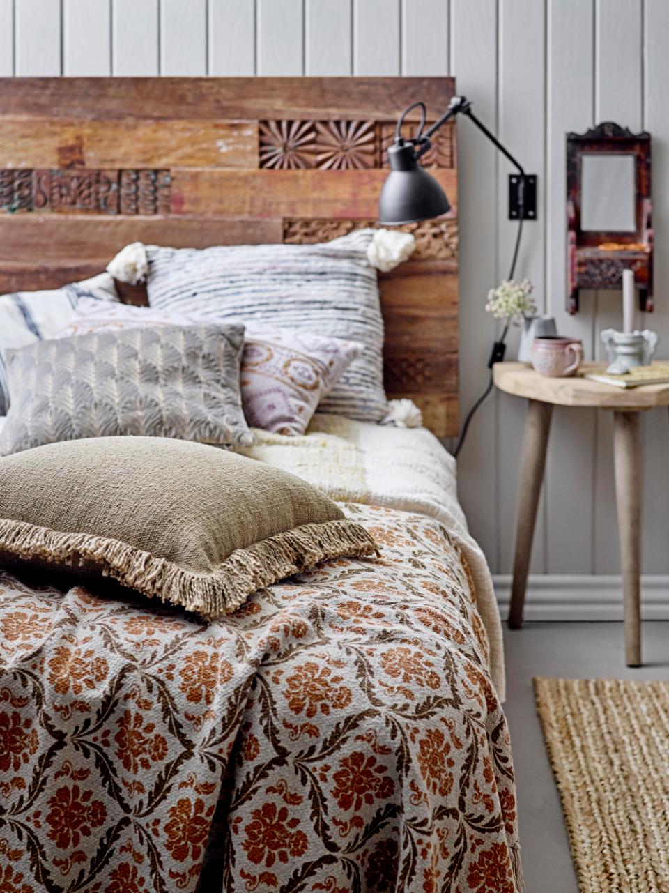 Wood Wall Mirror with Shelf