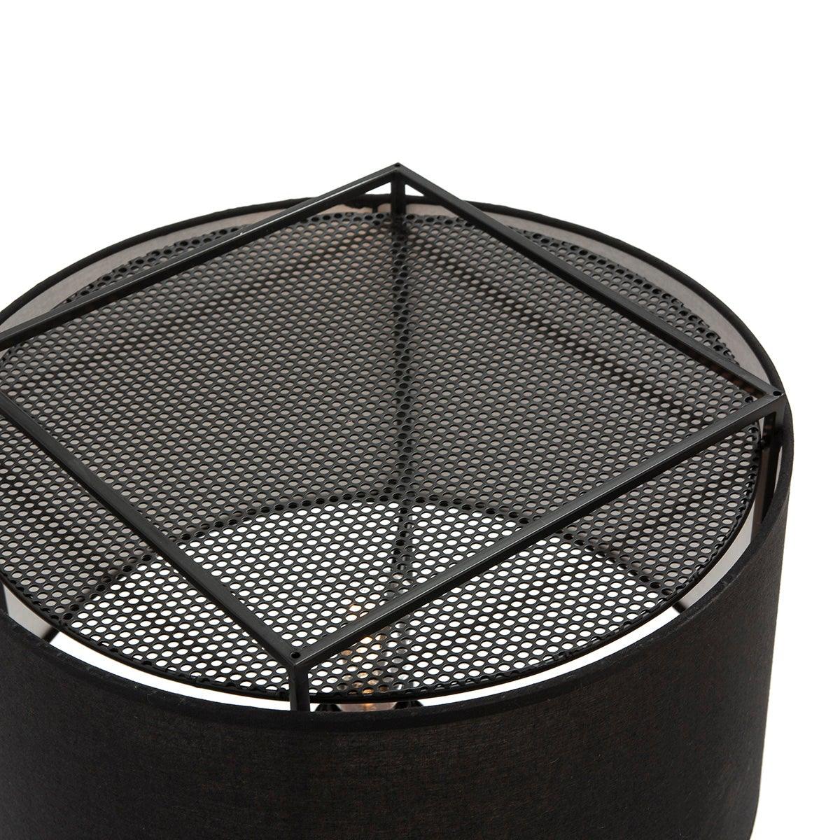 Metal Floor Lamp W/Lampshade-Thai Natura-Floor Lamps-Forhaus - Design & Store