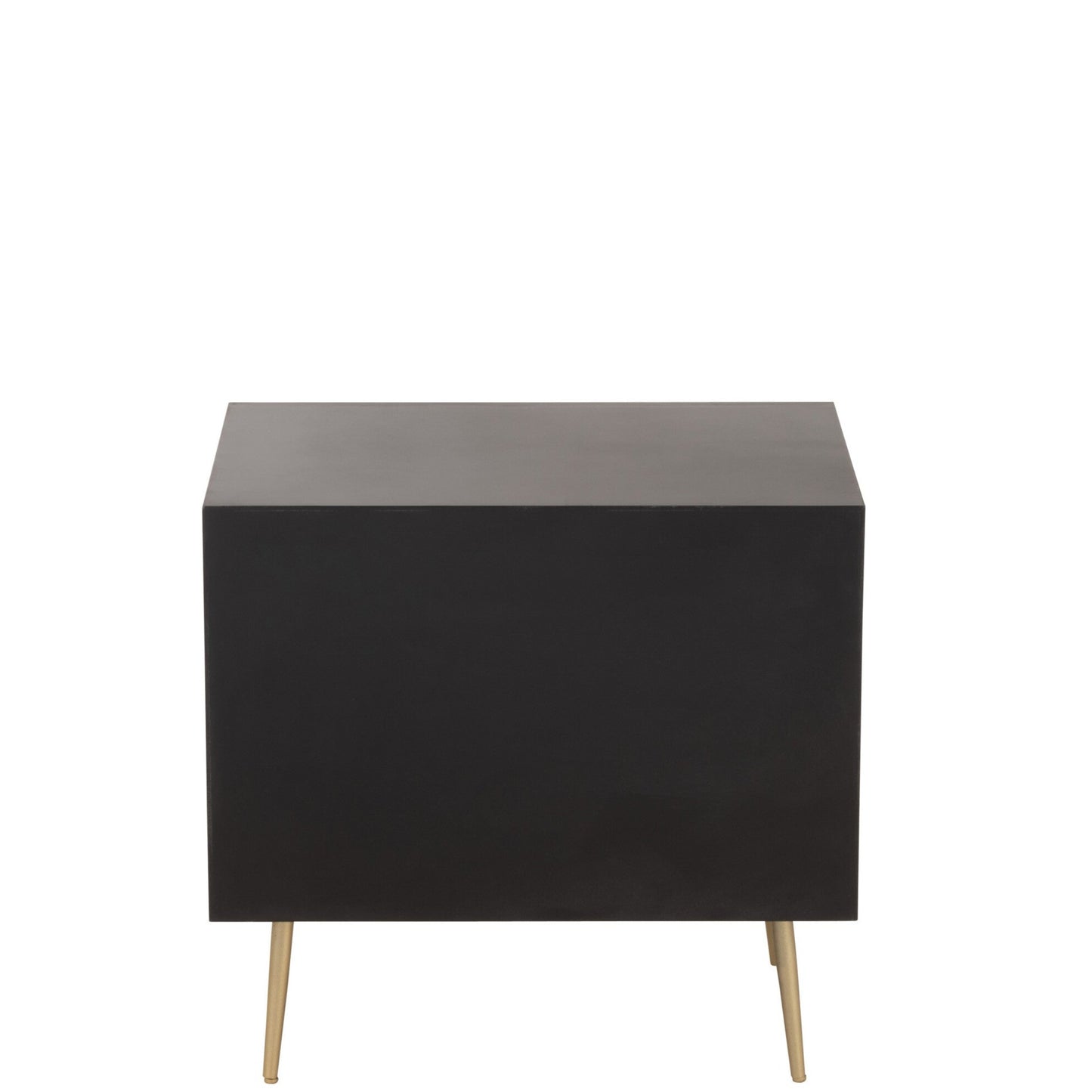 Black Wood Nightstand