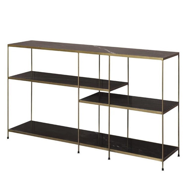 Black Stone Console Table