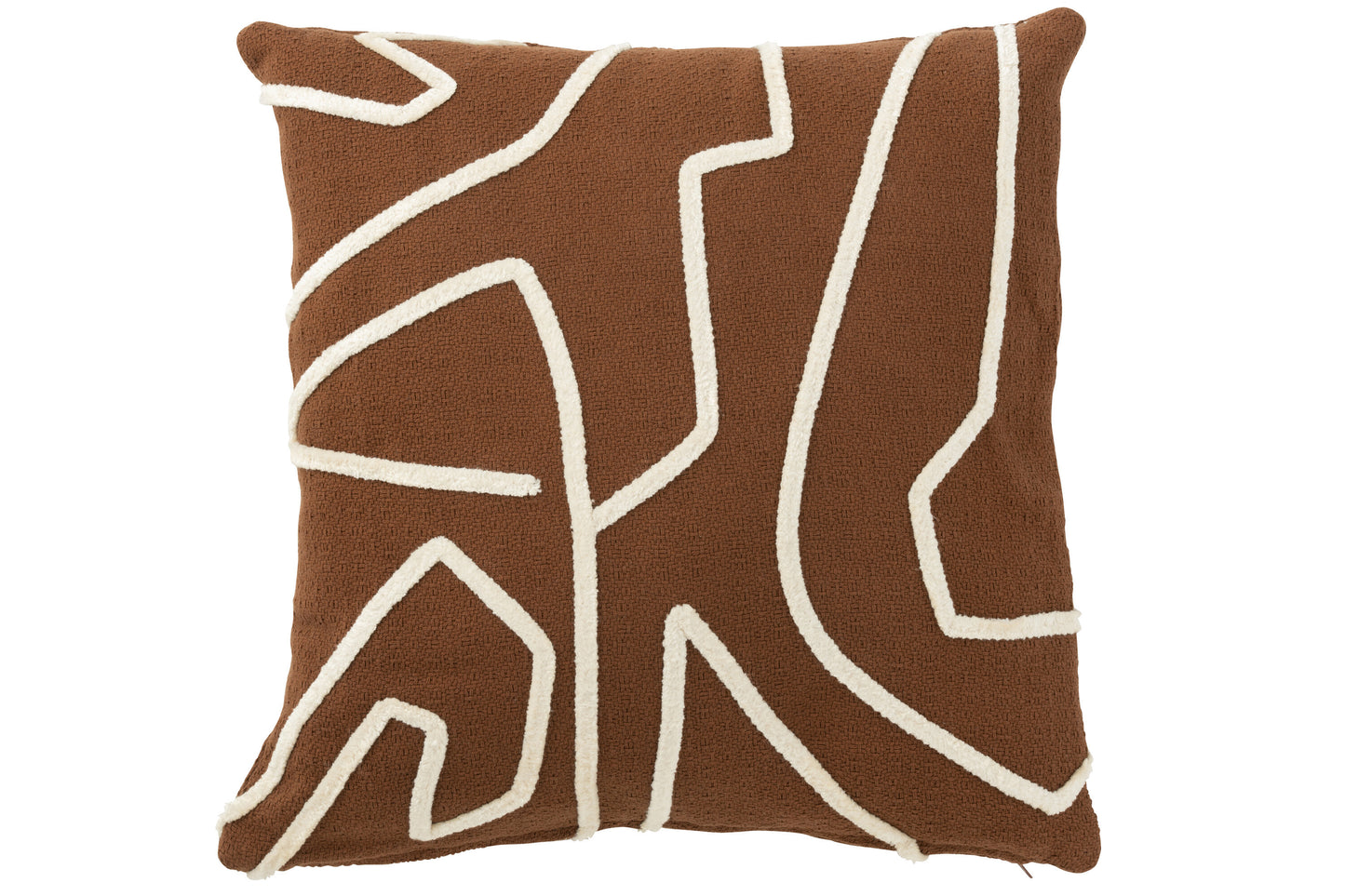 Brown Pillow W/Stripes