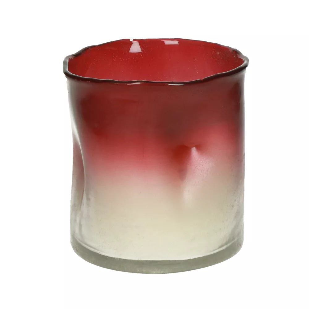 Red Glass Scented Candle