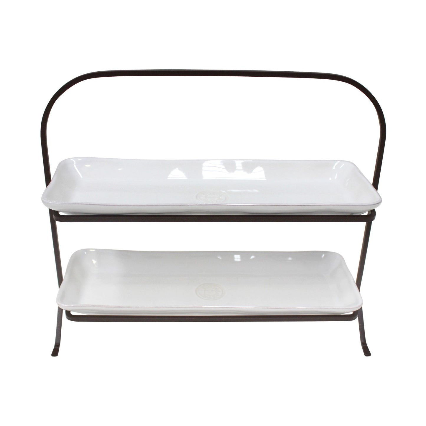 Ceramic Tray Set (x2) W/ Support