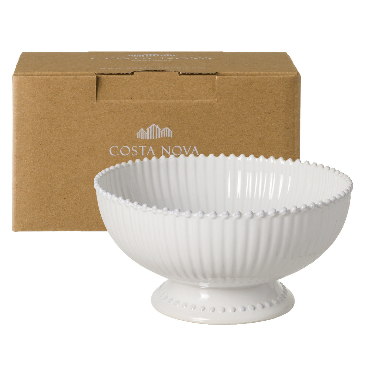 White Ceramic Table Center