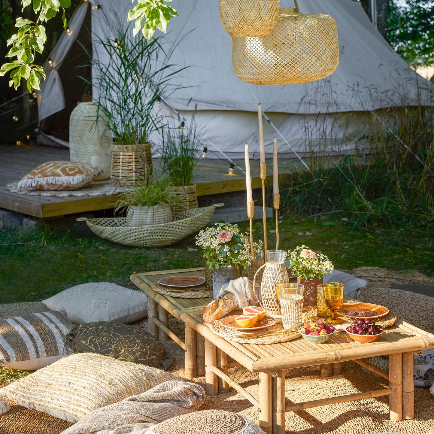 Copper Metal Candle Holder