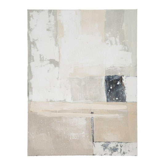 Abstract Beige Canvas