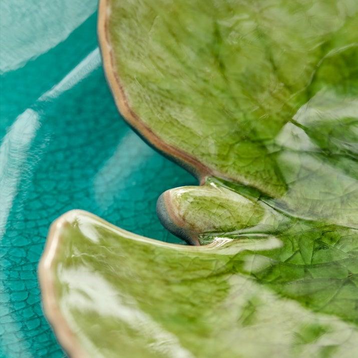 Alchemille Leaf Ceramic Plate