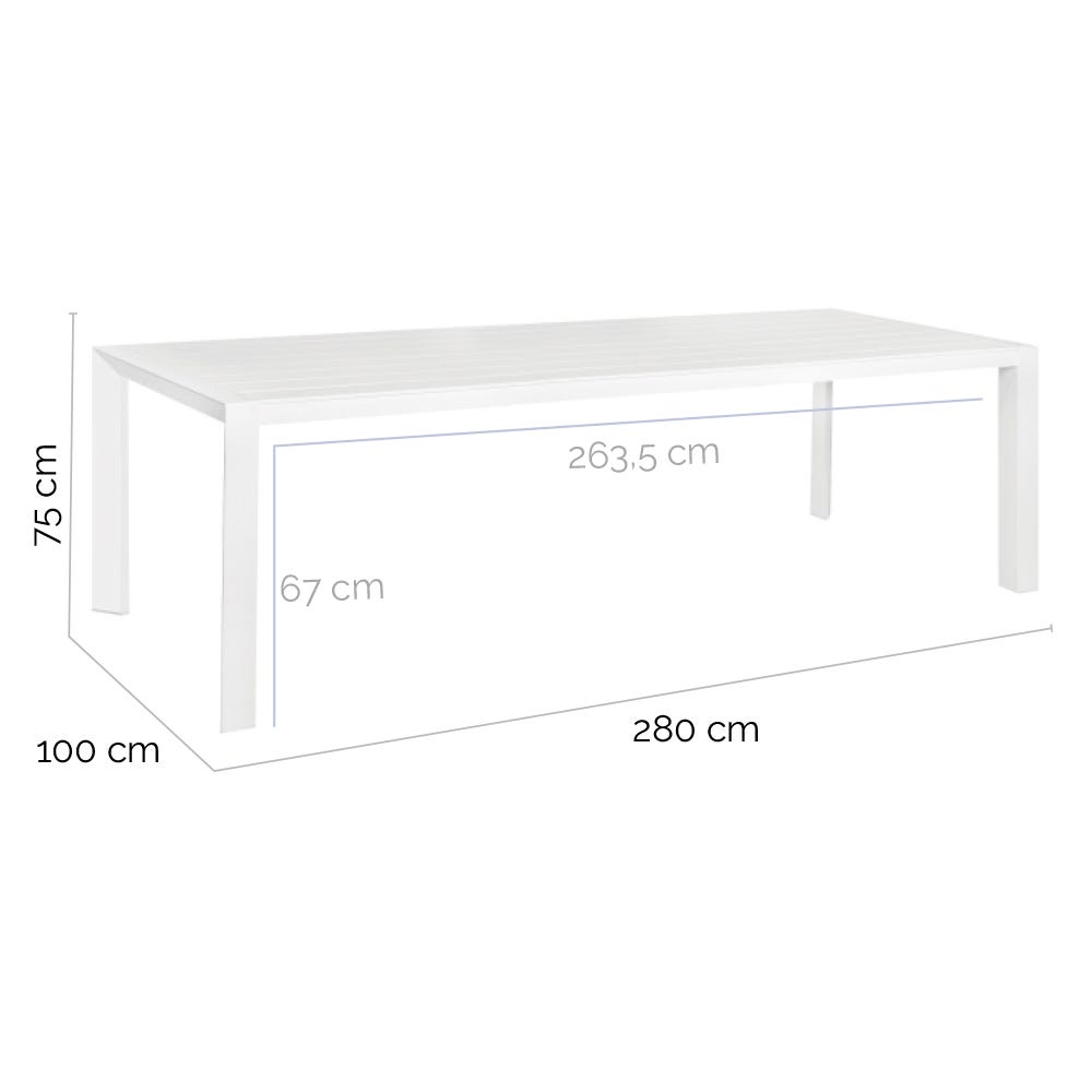 Aluminium Dining Table