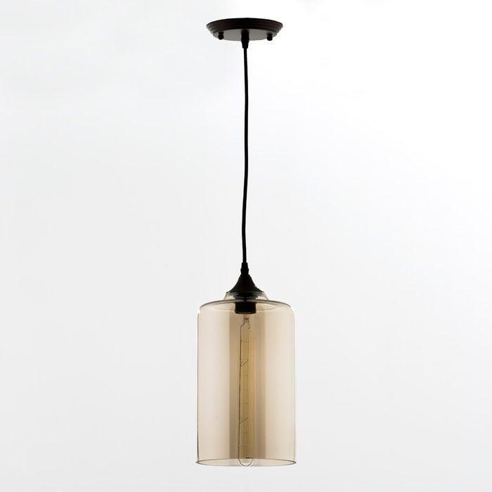 Amber Glass Ceiling Lamp