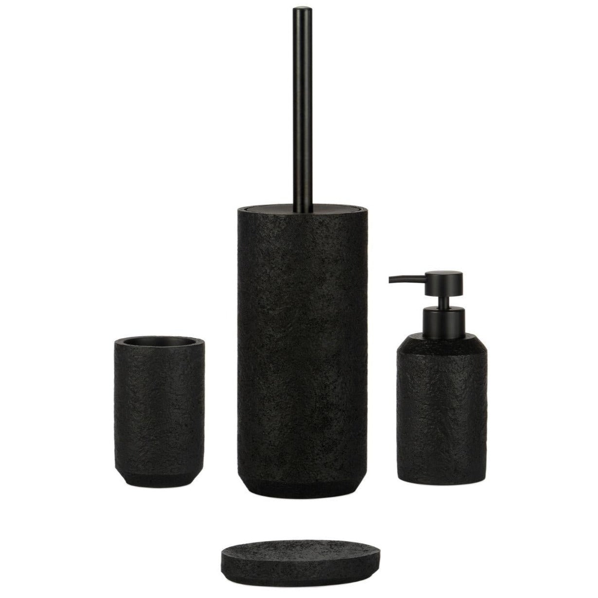 Black PVC Bathroom Soap Dish