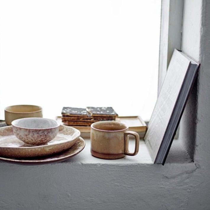 Beige Ceramic Plate Set (x6)