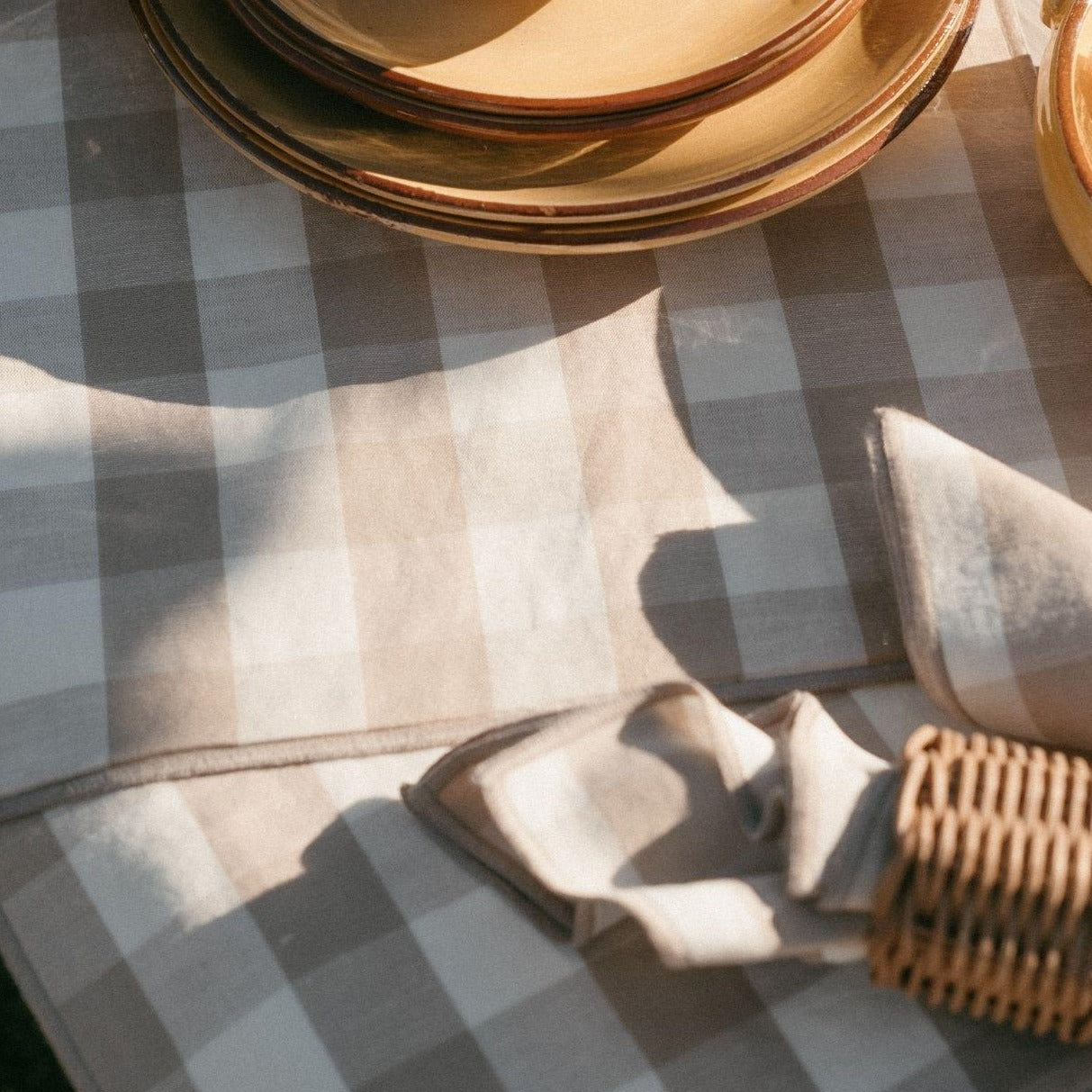 Beige Linen Placemats Set (x2)