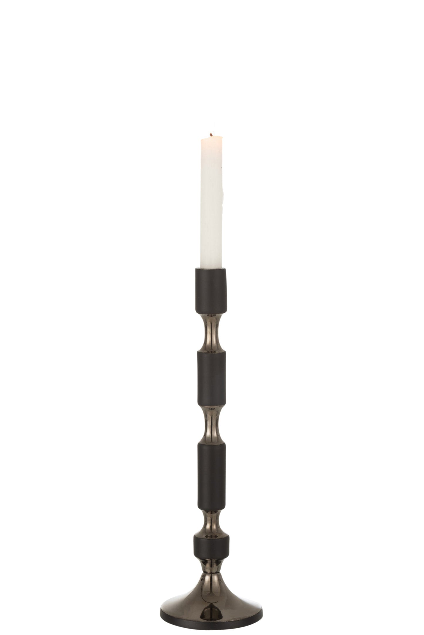 Black Aluminium Candle Holder