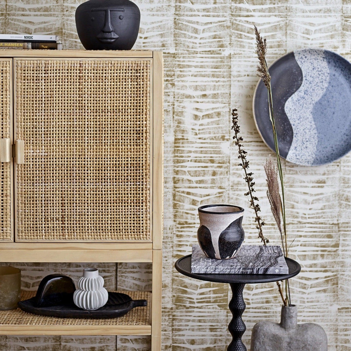 Black Aluminium Side Table