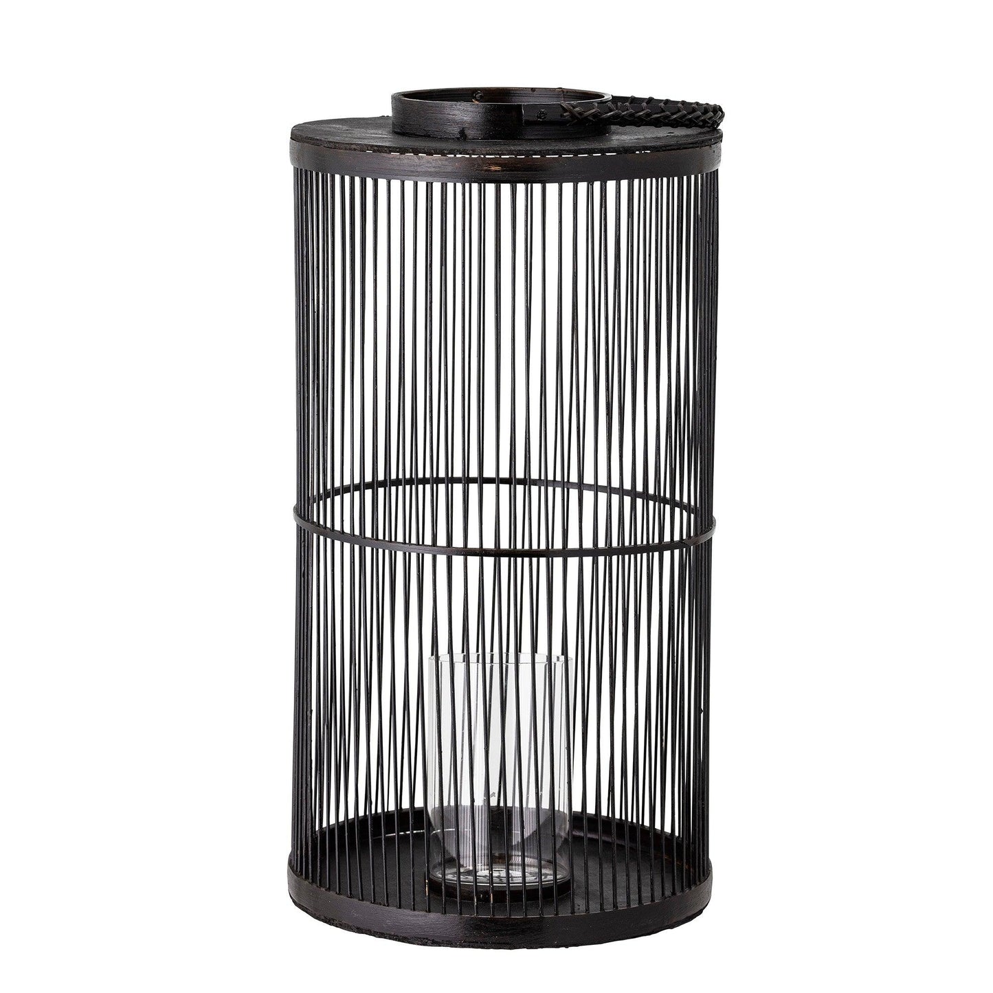Cilindric Black Bamboo Lantern