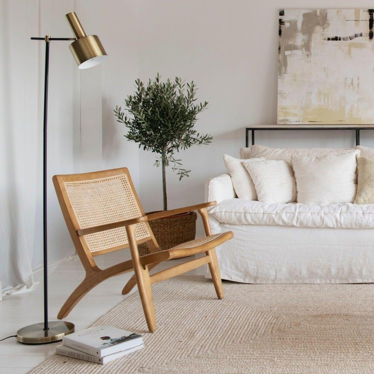 Black Brass Floor Lamp