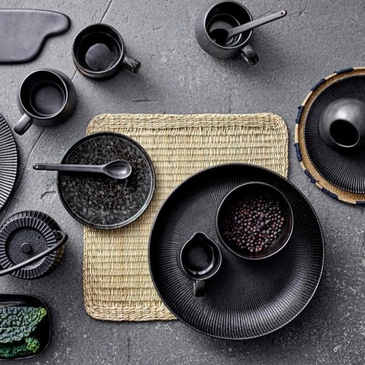 Black Ceramic Bowl Set (x6)
