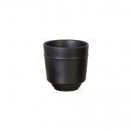 Black Ceramic Flower Pot