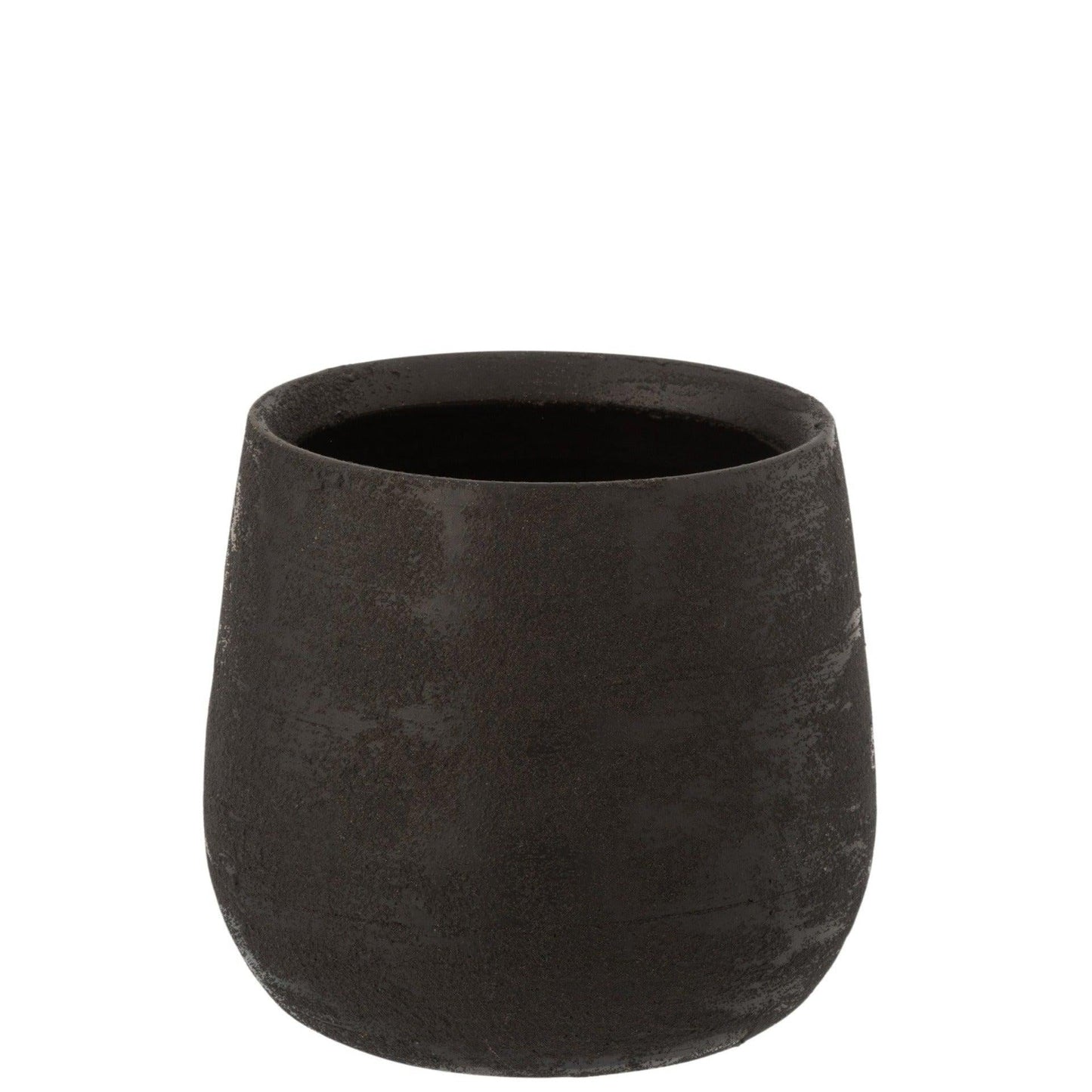 Black Ceramic Flower Pot