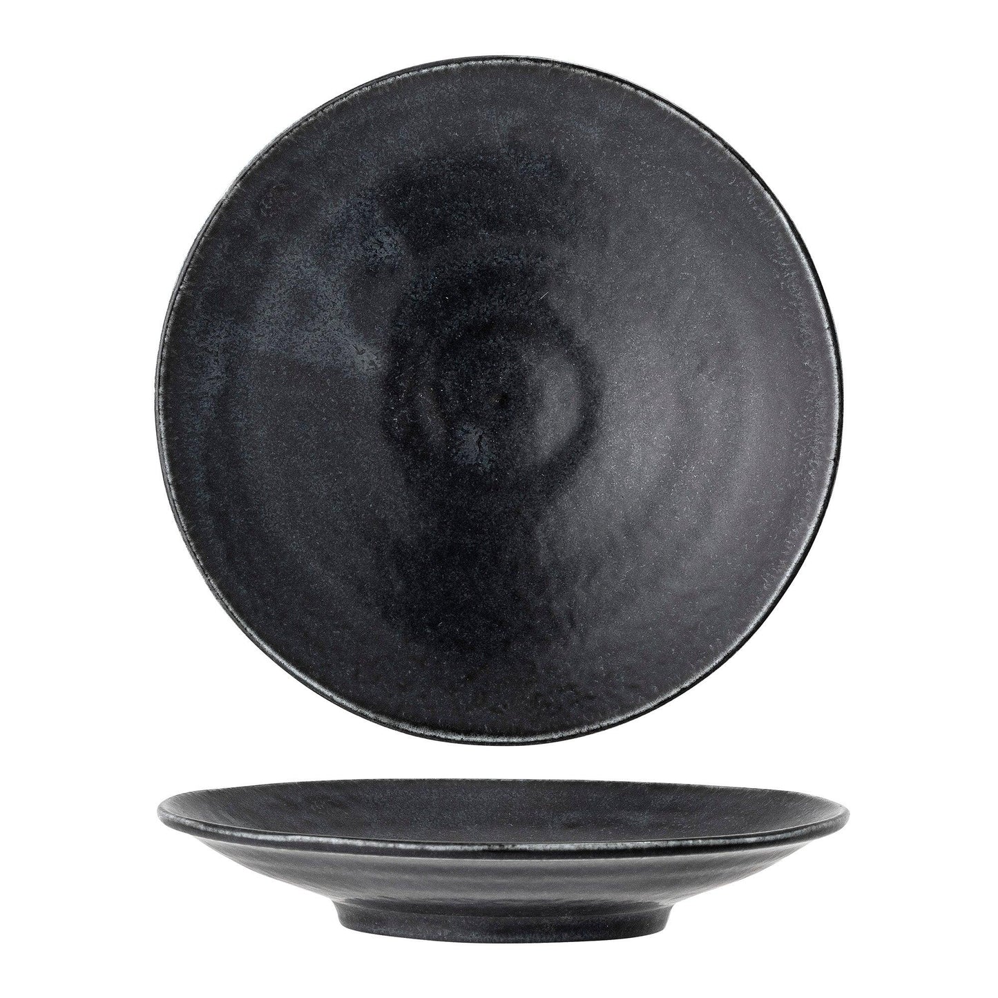 Black Ceramic Plate Set (x4)