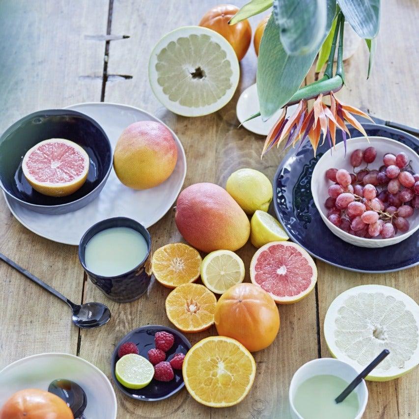 Black Ceramic Plate Set (x6)